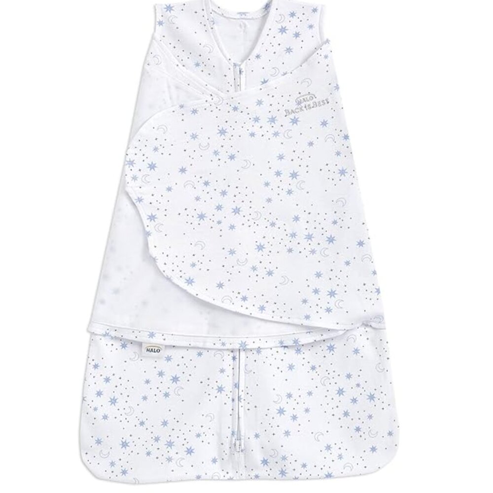 HALO 100% Cotton Sleepsack Swaddle TOG 1.5 Midnight Moons